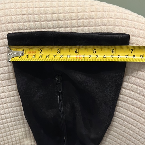 Browns Faux Suede Platform Knee High Solid Black Boots Size8 - Picture 6 of 11